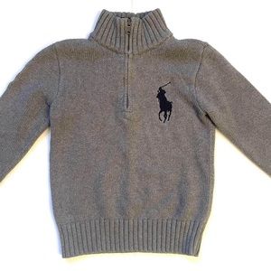 Little Boys Ralph Lauren Half Zip Sweater (sz 6)